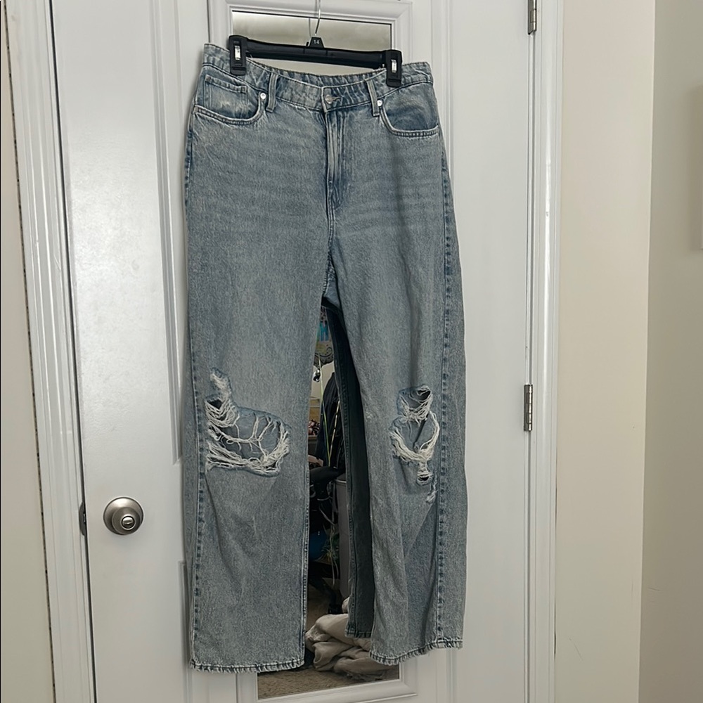 Classic Blue Distressed Women's Jeans